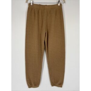 Jenni Layne Cropped Jogging Pants - Brown - Size Medium